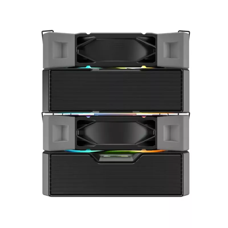 CPU chladič Montech NX600 ARGB, čierny, 120 mm ventilátor, ARGB osvetlenie