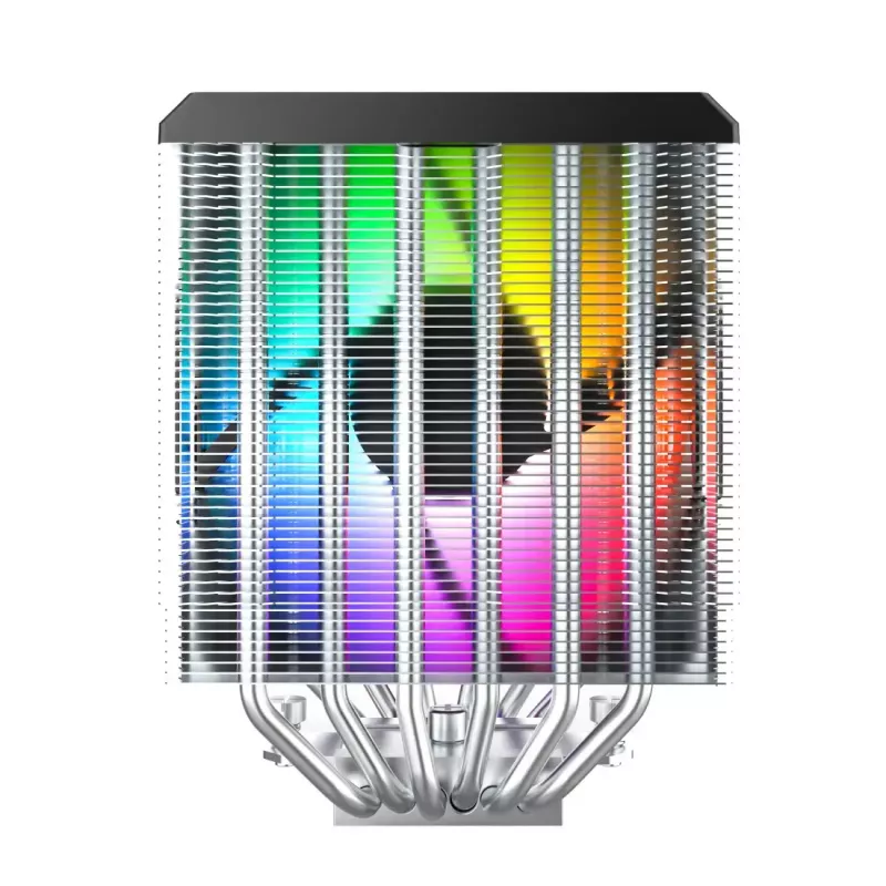 CPU chladič Montech NX600 ARGB, čierny, 120 mm ventilátor, ARGB osvetlenie