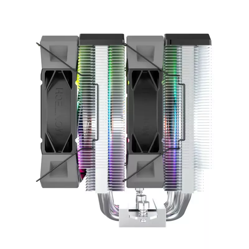 CPU chladič Montech NX600 ARGB, čierny, 120 mm ventilátor, ARGB osvetlenie