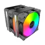 CPU chladič Montech NX600 ARGB, čierny, 120 mm ventilátor, ARGB osvetlenie