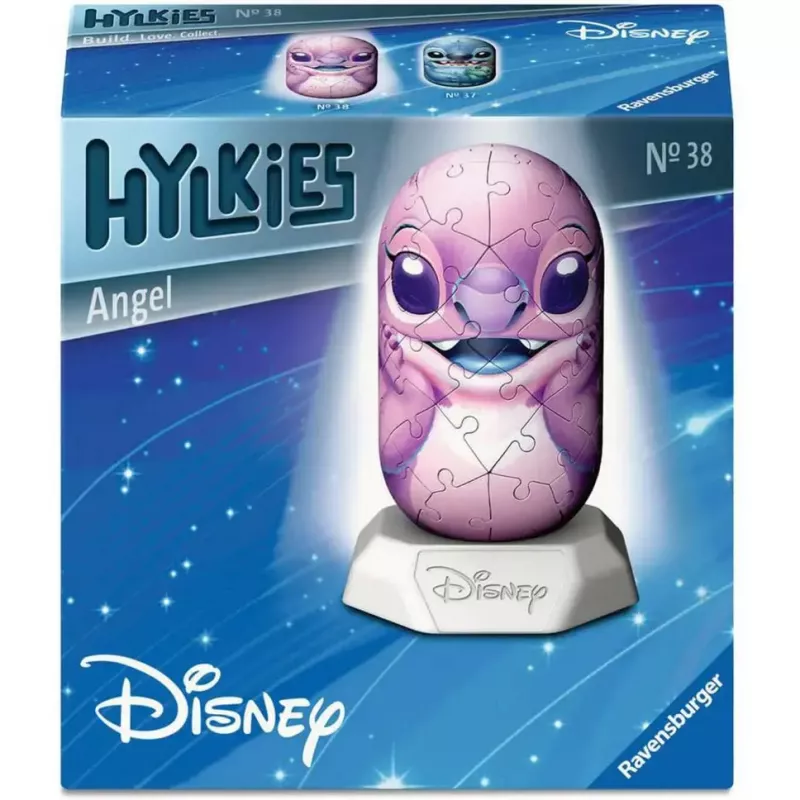 3D puzzle Ravensburger Disney Stitch - figúrka Angel, do seba zapadajúce penové diely, model 12008045