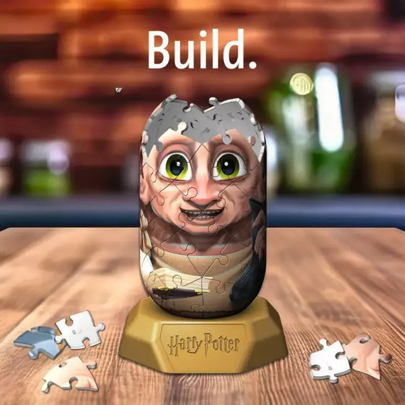 3D puzzle Ravensburger Hylkies Harry Potter Dobby, penové diely, zostavená figúrka