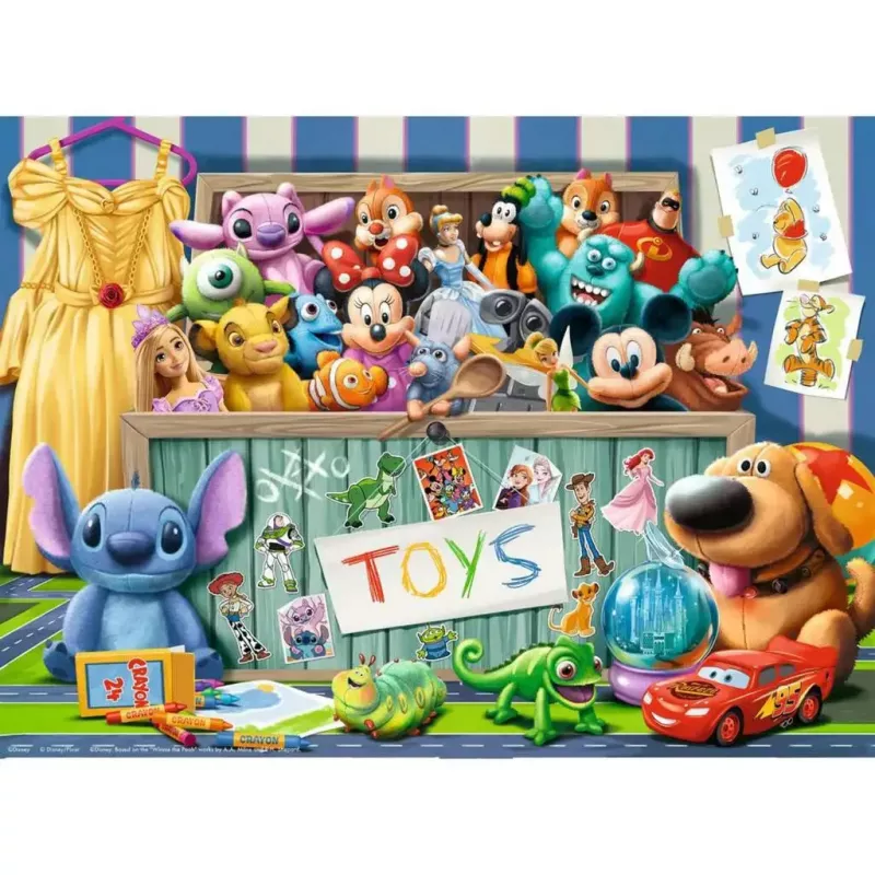 Detské puzzle Ravensburger Disney Pixar Toy Collection — 100 dielikov