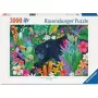 Ravensburger Puzzle Panther v rozkvitnutej džungli — 3000 dielikov, veľkoformátové voľnočasové puzzle