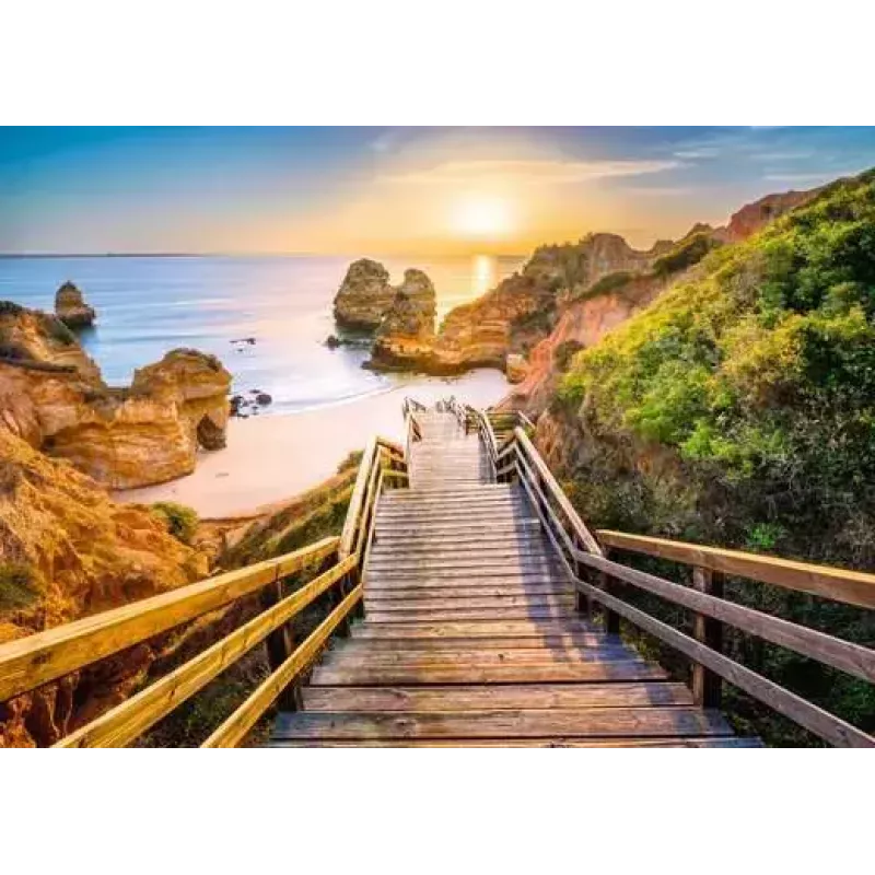 Puzzle Ravensburger Stairway to Camilo Beach Portugalsko, 1000 dielikov, 700 mm šírka