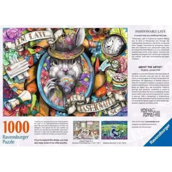 Puzzle Ravensburger Fashionably Late — 1000 dielikov, na šírku, 700 × ? mm