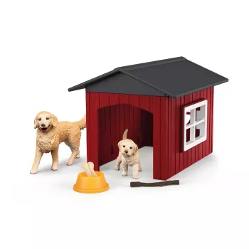Animal Schleich FARM WORLD búda pre psa so zlatým retrieverom
