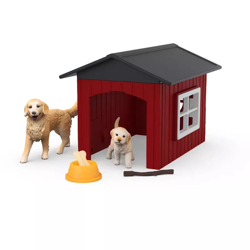 Animal Schleich FARM WORLD búda pre psa so zlatým retrieverom