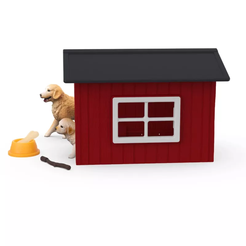 Animal Schleich FARM WORLD búda pre psa so zlatým retrieverom