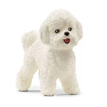 schleich bišón frise, 3 rok(ov), psy, zvieratá z farmy / hračka z farmy, biela, plast