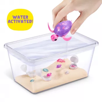 Zuru Pets Alive Mommy Turtle Surprise interaktívna hračka, viacfarebná, batéria LR44
