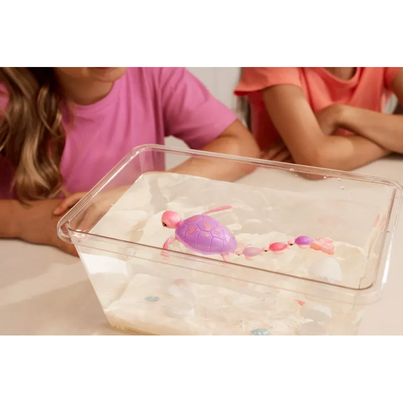 Zuru Pets Alive Mommy Turtle Surprise interaktívna hračka, viacfarebná, batéria LR44