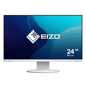 Počítačový monitor EIZO FlexScan EV2400R-WT — 23,8 palcov (60,5 cm) Full HD IPS, 1920×1080, 5 ms, USB hub, reproduktory, nastaviteľná výška, VESA, biely