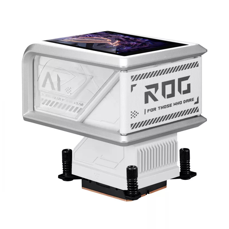 All-in-One kvapalinový chladič ASUS ROG RYUO IV 360 ARGB WHT – 360 mm radiátor, 120 mm ventilátor, biely