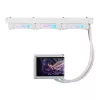 All-in-One kvapalinový chladič ASUS ROG RYUO IV 360 ARGB WHT – 360 mm radiátor, 120 mm ventilátor, biely