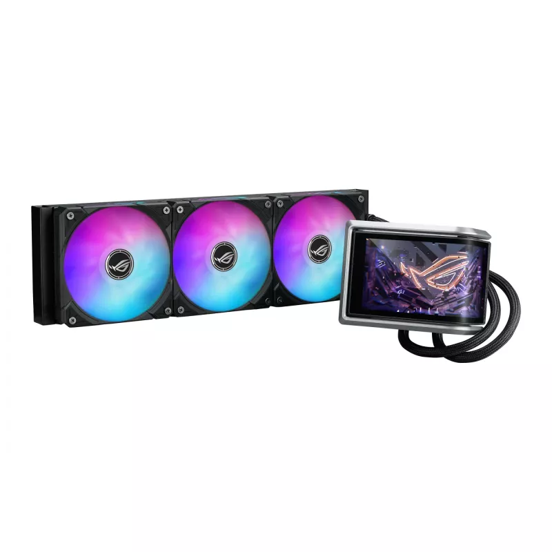 All-in-One kvapalinový chladič ASUS ROG RYUO IV 360 ARGB — 360 mm radiátor, 120 mm ventilátor, čierny