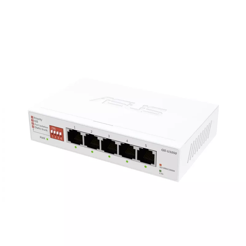 ASUS QG-U1050 Unmanaged 2.5G Ethernet (100/1000/2500) biela