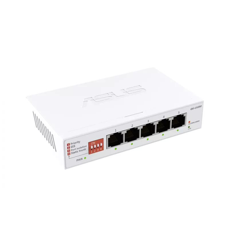 ASUS QG-U1050 Unmanaged 2.5G Ethernet (100/1000/2500) biela
