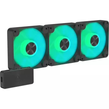 APNX 120 mm skriňový ventilátor 3 balenie (čierna) — APNX FP1-120, 3 ventilátory