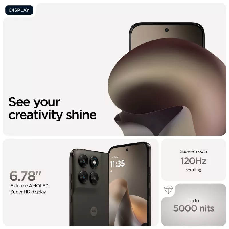 Motorola moto g77 17,3 cm (6,8 inch) Hybrid Dual SIM Android 16.0 5G USB Type-C 8 GB 256 GB 5200 mAh čierna