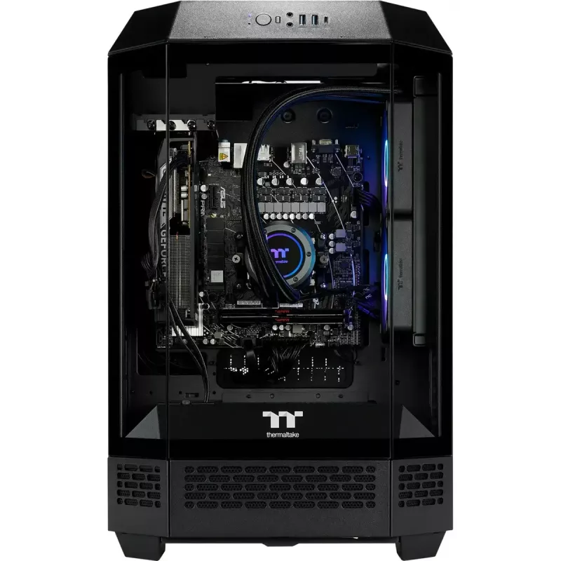 Desktop PC THERMALTAKE FTW T300 5060 čierna/transparentná, Windows 11 Pro