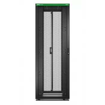 Samostatne stojaci serverový rack APC Easy Rack 48U (čierny) so strechou, kolieskami, nožičkami, 4 držiakmi, bočnými stenami — 2258H x 800B x 1200T mm