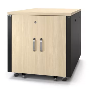 APC NetShelter zvukovo izolovaná, 12U, server rack skriňa, javor