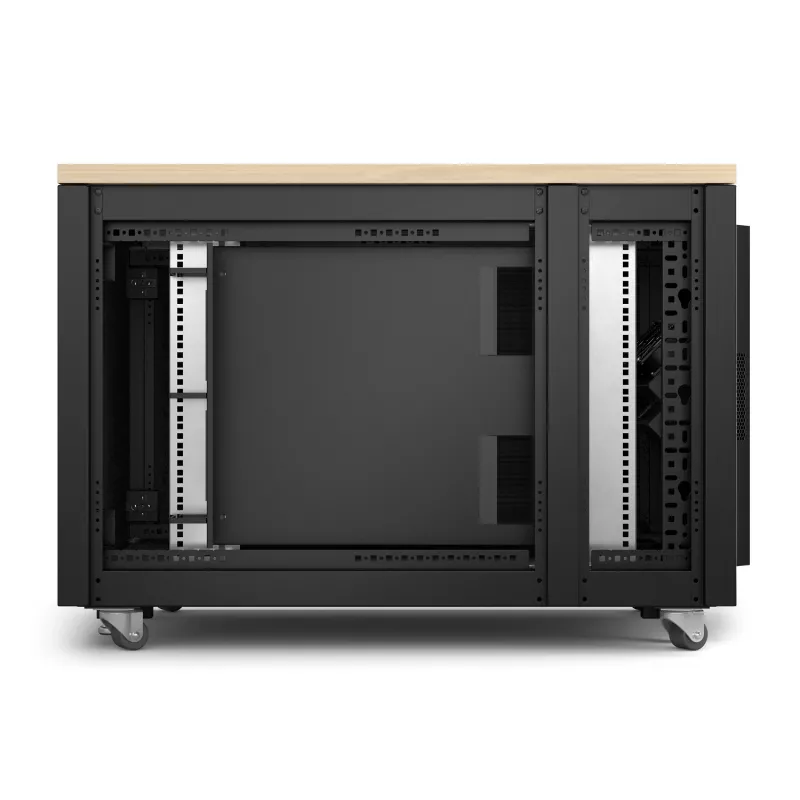 APC NetShelter zvukovo izolovaná, 12U, server rack skriňa, javor