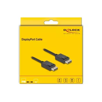 DisplayPort kábel DeLOCK 80493 8K 60 Hz 40 Gbit/s 2 m
