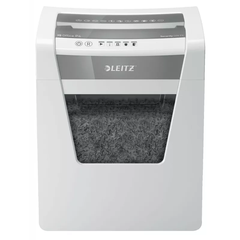 Leitz IQ Office skartovačka P4, krížový rez, 22,3 cm, 4 x 40 mm, 23 l, 225 listov, 55 dB