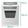 Leitz IQ Office skartovačka P4, krížový rez, 22,3 cm, 4 x 40 mm, 23 l, 225 listov, 55 dB