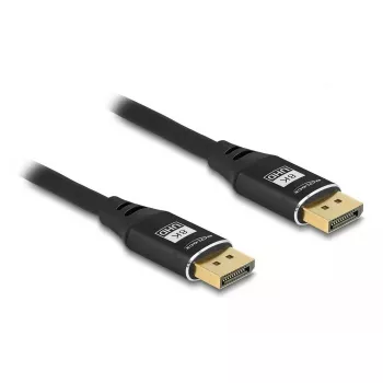 DeLOCK DisplayPort kábel 8K 60 Hz 1 m čierny kov