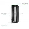 APC NetShelter SX, Server Rack skriňa, Gen 2, 52U, 2436H x 800B x 1200T mm, s bočnými stenami, čierna