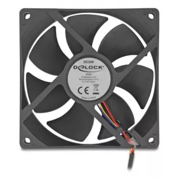 DeLOCK 67302 ventilátor 9,2 cm čierny guľôčkové ložisko