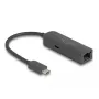 DeLOCK USB Type-C adaptér 2,5 Gigabit LAN napájanie 100 W