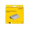 DeLOCK 64181 USB hub 3.2 Gen 2 Type-A 10000 Mbit/s sivý