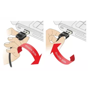 USB kábel DeLOCK 1m USB 2.0 A - Mini-USB samec/samec