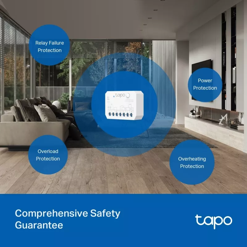 TP-Link TAPO S110E(UN) Smart-Home aktor spínací aktor 7 kanálov