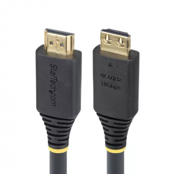 StarTech.com 7m (23ft) High Speed HDMI kábel s protišmykovými konektormi, 4K 60Hz/1440p 144Hz, HDR10/HDCP 2.2/ARC, 18Gbps, UHD HDMI kábel pre TV/monitor/displej, TPE plášť