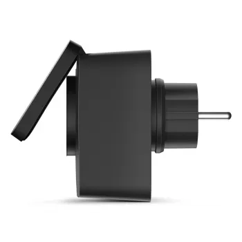 Smart konektor TP-Link Tapo P410M – Outdoor Wi-Fi zásuvka, 3680 W, 200–250 V, čierna