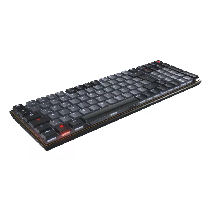 CHERRY KW 550 MX LP klávesnica Home/Office USB + Bluetooth QZERTY US English čierna