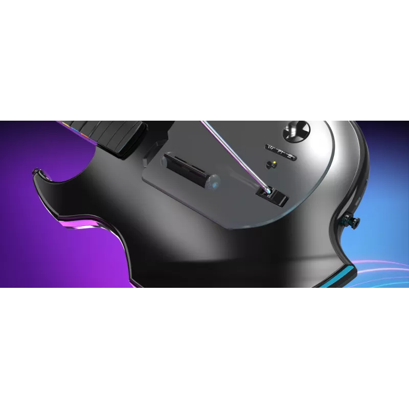 Gitara PDP Riffmaster čierna sivá bezdrôtová PC PS4 PS5 36h batéria