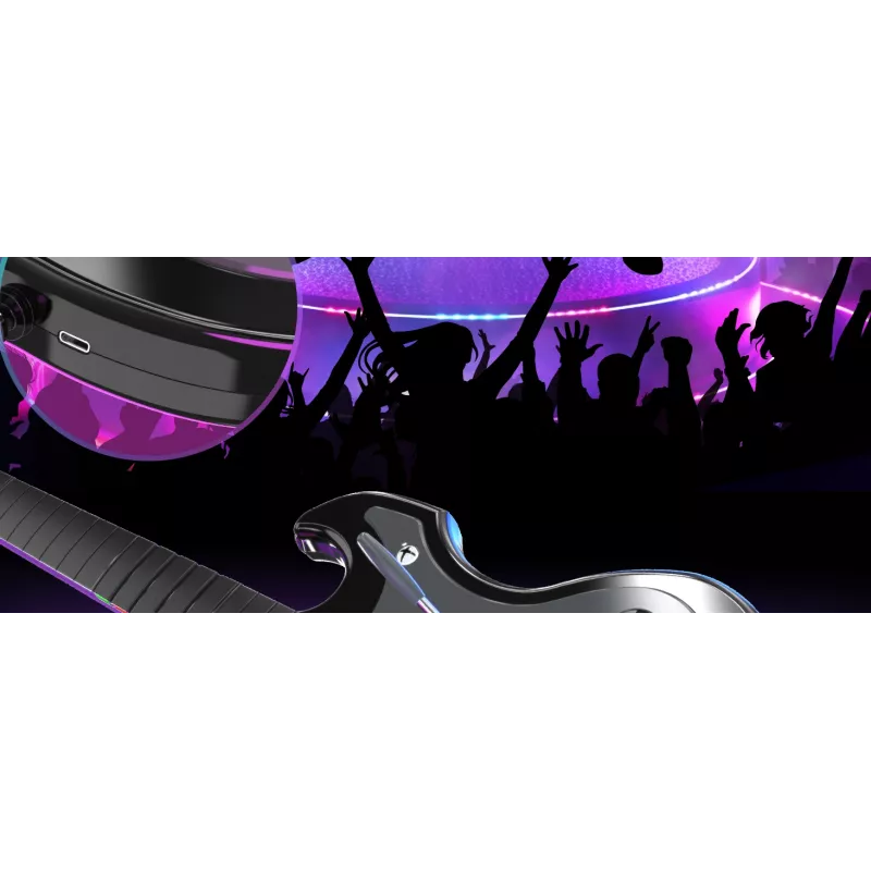 PDP Riffmaster čierna, sivá gitara analógová / digitálna PC, Xbox One, Xbox Series S, Xbox Series X