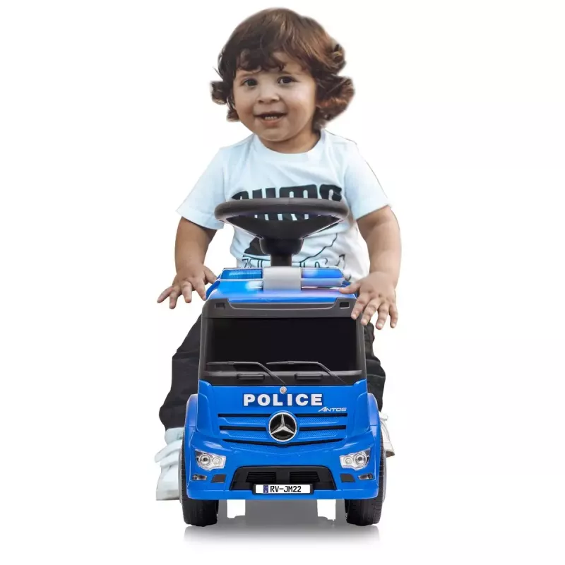 Chodítko Jamara Mercedes-Benz Antos Polizei 4 kolesá svetelné efekty