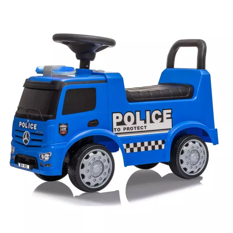 Chodítko Jamara Mercedes-Benz Antos Polizei 4 kolesá svetelné efekty