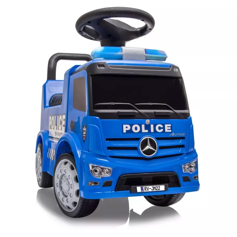 Chodítko Jamara Mercedes-Benz Antos Polizei 4 kolesá svetelné efekty