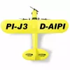 Lietadlo Jamara Piper J3-CUB elektromotor 150 mAh 106 g