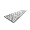 CHERRY KW 9100 slim FOR MAC klávesnica univerzálna USB + Bluetooth QWERTY Nordic strieborná