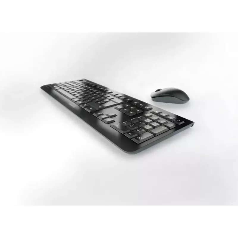 Bezdrôtová sada klávesnice a myši Full-Size Cherry DW 3000 — RF Wireless, rozloženie QWERTZ, 108 klávesov, čierna