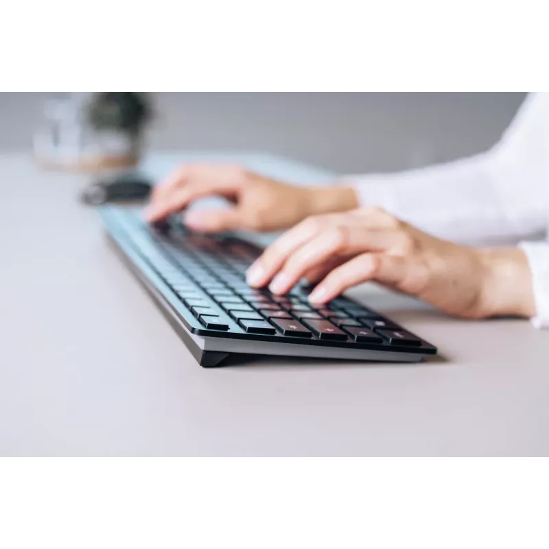 CHERRY KW 9100 štíhla klávesnica univerzálna RF Wireless + Bluetooth čierna